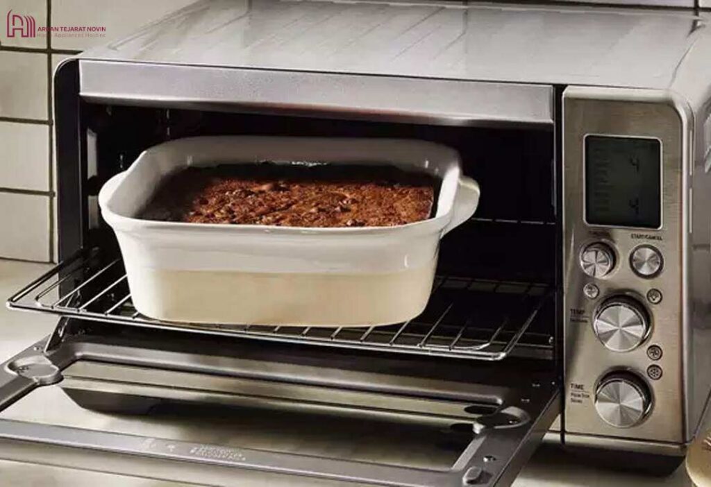 دما و پخت کیک در آون توستر