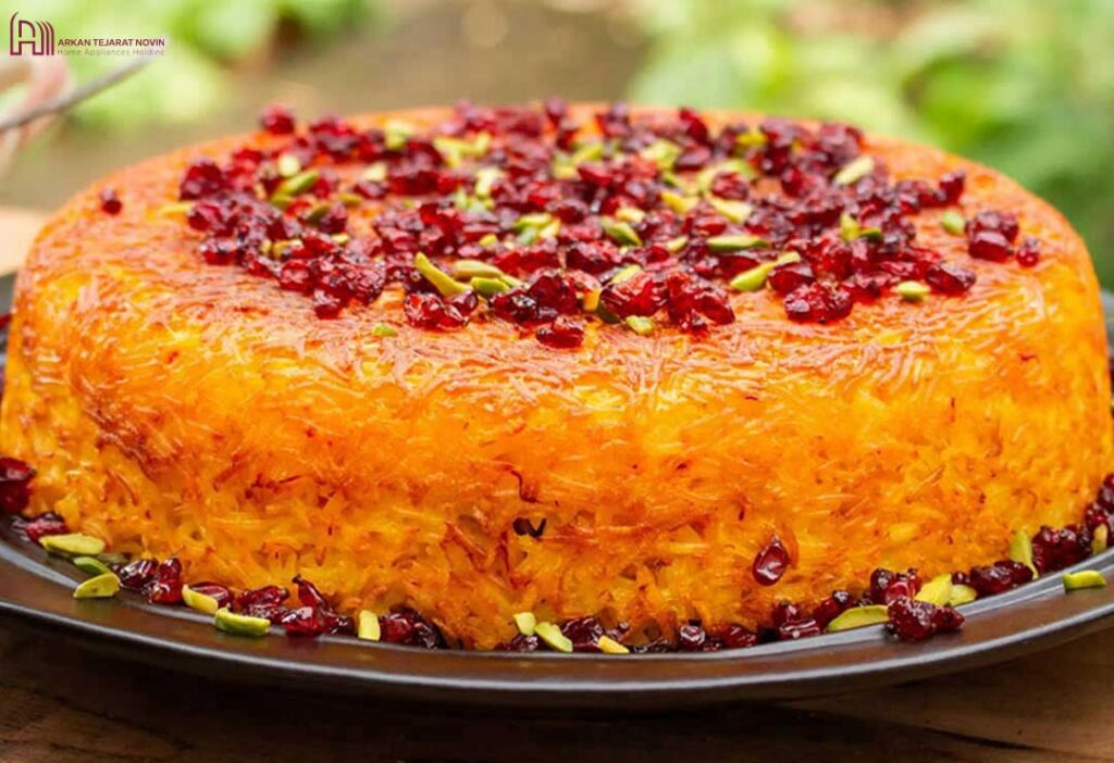 پخت ته چین در آون توستر