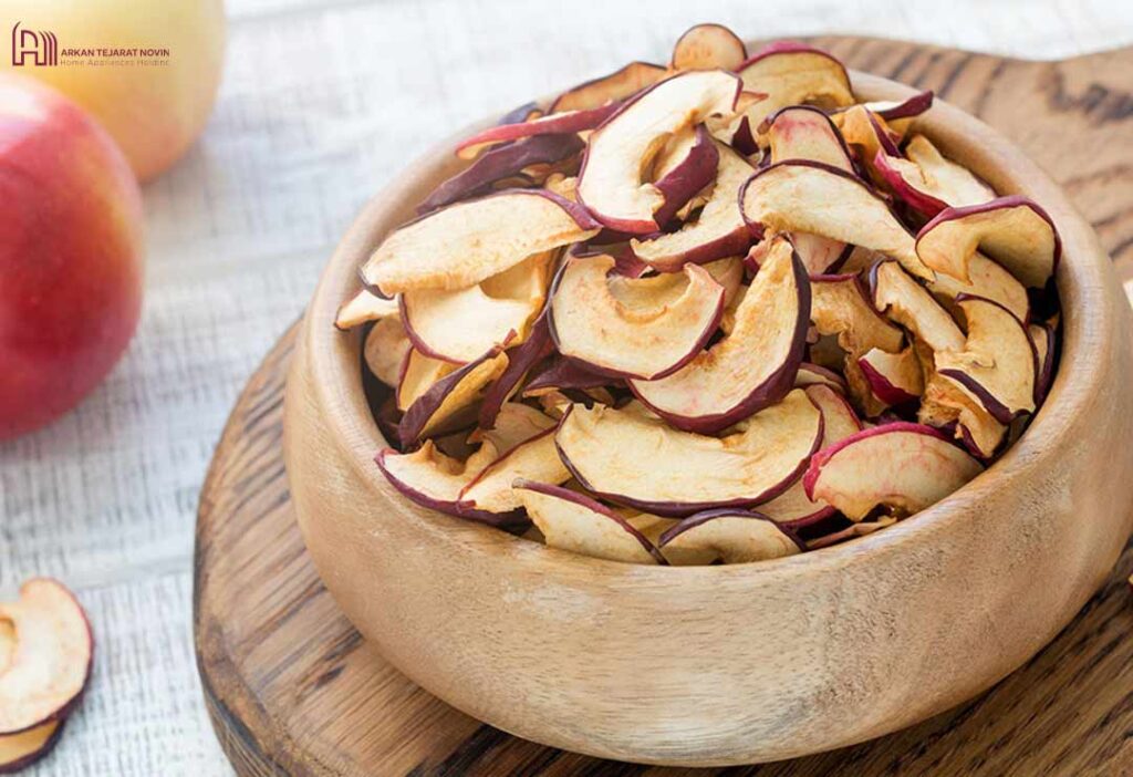 طرز خشک کردن سیب در آون توستر