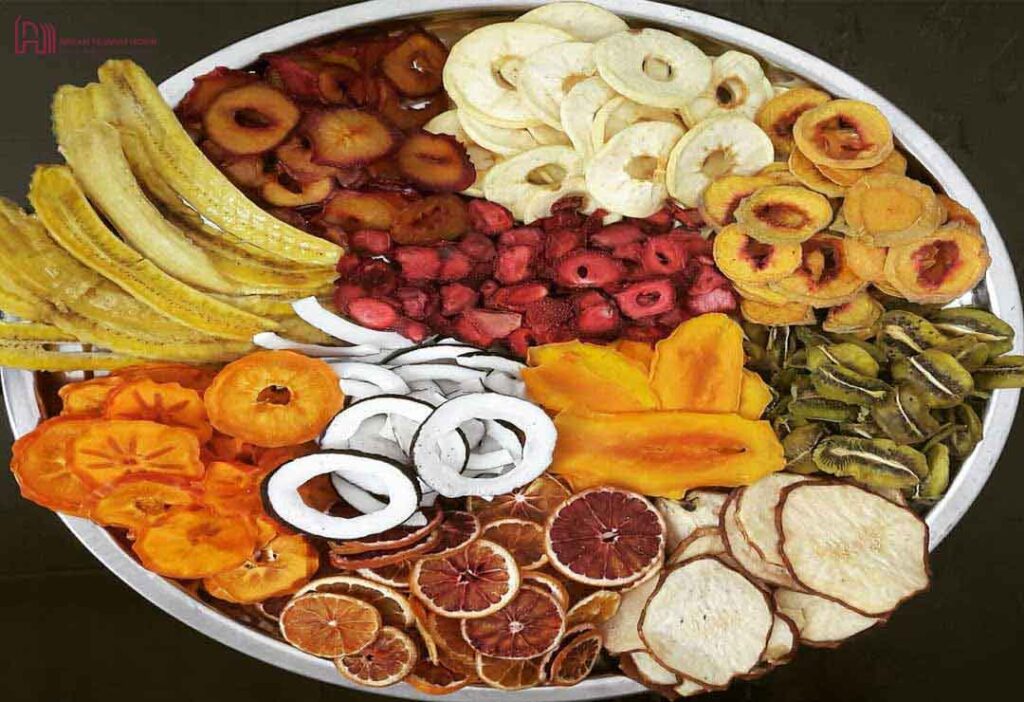 آموزش خشک کردن میوه در توستر